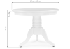 Стол журнальный Woodville Round 1956 white 60x60x46 фото 2