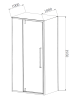Душевой уголок Vincea Slim-N VSR-4SNP1010CL профиль хром, стекло прозрачное, 100x100x195 фото 4
