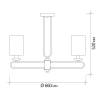 Подвесная люстра Escada Eclipse 10166/5PL Brass фото 2
