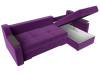 Угловой диван Лига Диванов Сенатор 28046 правый угол Фиолетовый 232/150/85 фото 8