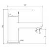Смеситель для раковины Laparet Legna N3014602LPT, хром фото 4
