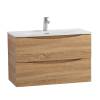 Тумба с раковиной BelBagno MARINO-CER-MINI 80 подвесная, Rovere Bianco фото 2