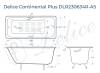 Чугунная ванна Delice Continental Plus DLR230634R-AS 170x70, белая, с антискользящим покрытием, с ручками, с ножками фото 9