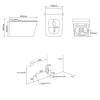 Комплект Abber Rechteck AC1215S-AC0101P унитаз подвесной, с функцией биде, сиденье микролифт, белый фото 7