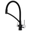 Смеситель для кухни Paulmark Siegen Si213111-BLM с гибким изливом, черный