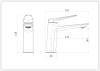 Смеситель для раковины Royce Pro RCM-120501WH белый фото 6