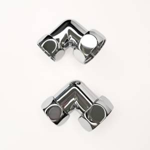 Соединение угловое Luxon 1"x3/4" гайка/гайка, хром (пара)