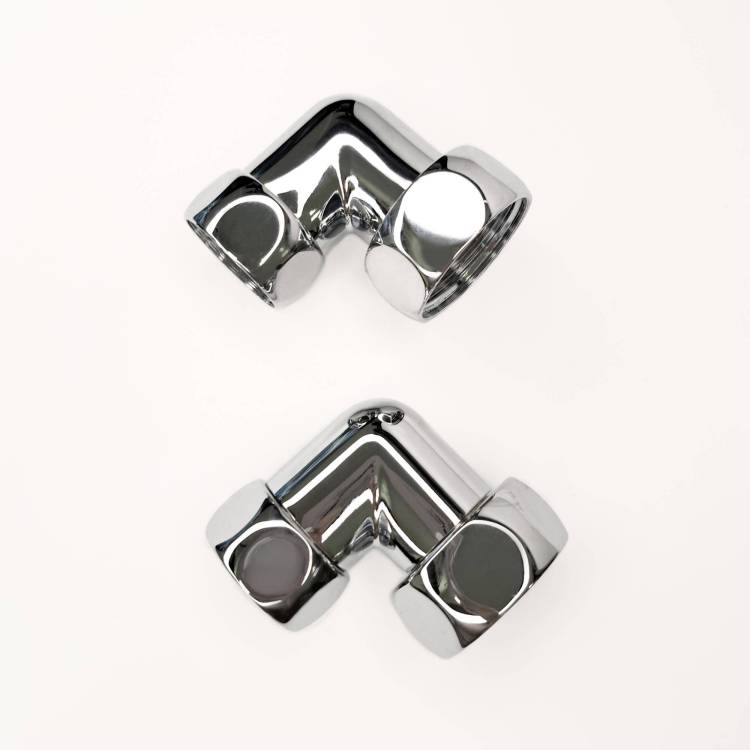 Соединение угловое Luxon 1"x3/4" гайка/гайка, хром (пара)
