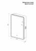 Зеркало-шкаф Taliente Cbled TA-CBled-EL5580L с LED-подсветкой и розеткой, 55x15x80 см фото 5
