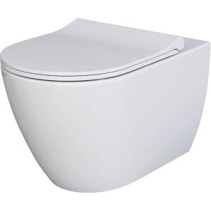 Унитаз подвесной Ambassador Queen 113T20001R-112T20001S с крышкой-сиденьем микролифт, белый глянцевый