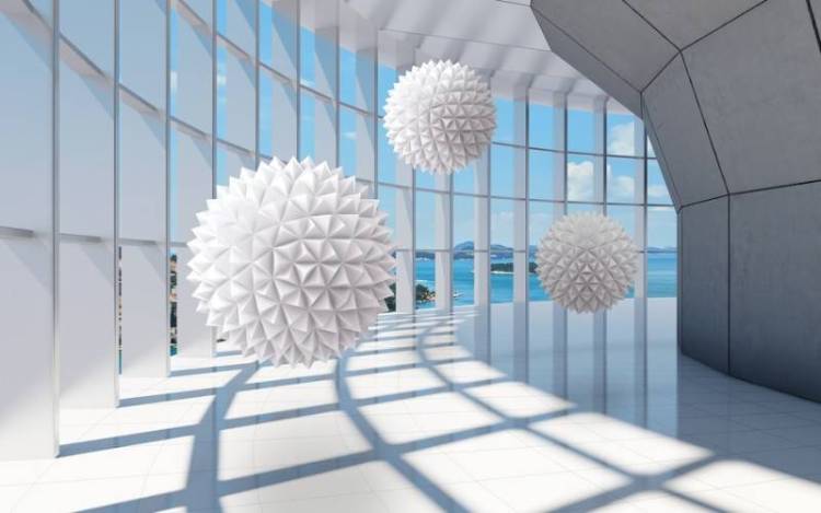 3D Фотообои Artegrafico «Фантастическая терраса» ABS-042 песок