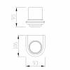 Стакан Abber Nord AA1556 хром фото 3