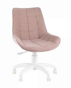 Кресло офисное Stool Group Флекс fb-fleks-office-wh-vl-37 Пыльно-розовый/Белый