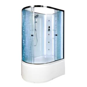 Душевая кабина AvaCan EM4511RNLED+GM с подсветкой и гидромассажем, 110x80x210