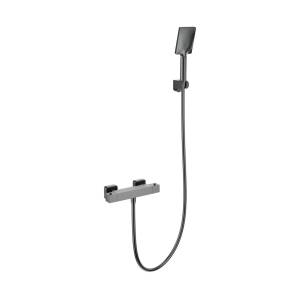Смеситель для душа Wonzon & Woghand WW-B2026-A-BGG термостатический, темный графит