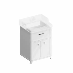 Тумба под раковину Kerama Marazzi Pompei PO.M.60.1\WHT белая глянцевая, 60 см