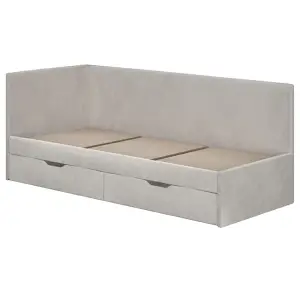 Детская кровать БТС МЕБЕЛЬ Лео КР-49 00-00165426 белый, молочный 80x200