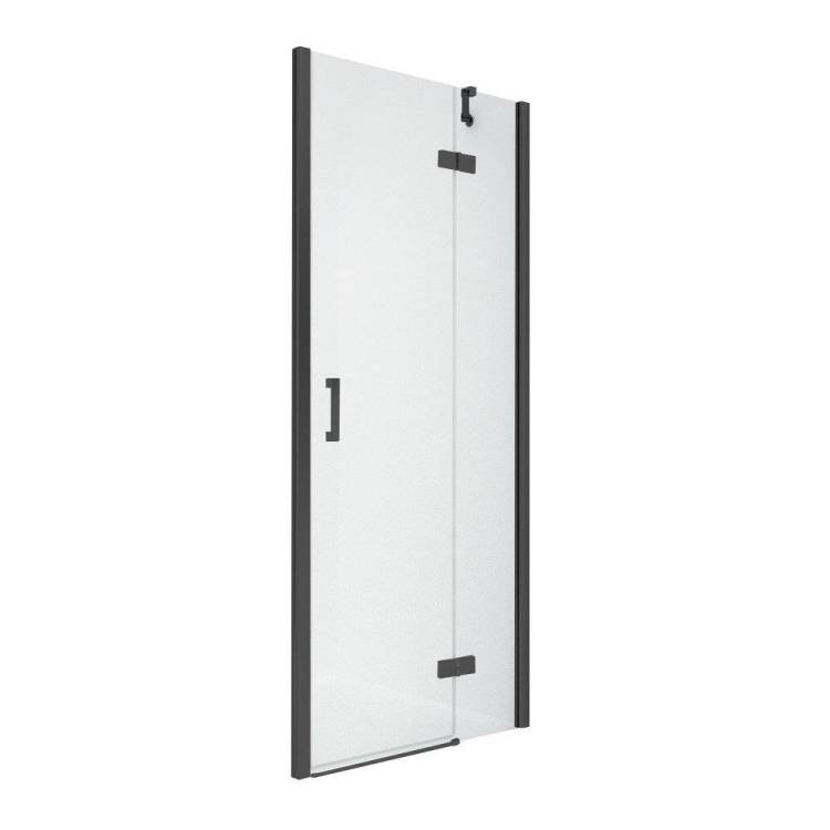 Дверь в нишу NEW TRENDY NEW RENOMA BLACK R 80x195 D-0194A (черный)