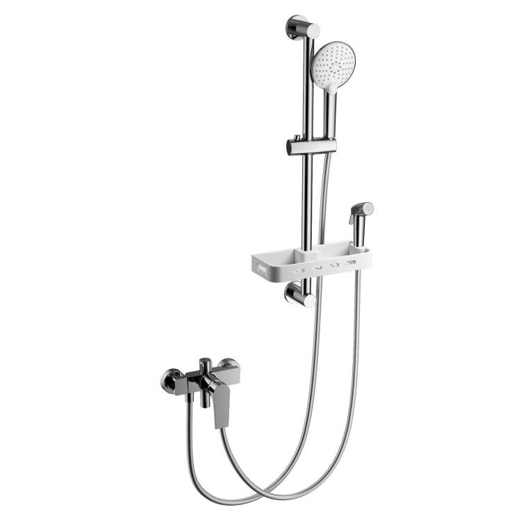 Смеситель для ванны Wonzon & Woghand WW-A31003-CR с душевым гарнитуром, хром
