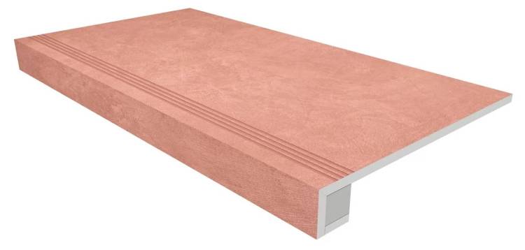 Ступень Ametis by Estima Spectrum 39141 Set/Steptrade/SR05_NS/33x120/Riser/SR05_NS/14,5x120 SR05 33x120 неполированная с бортиком + Подступенок 14.5x120