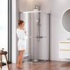 Душевой уголок AM.PM X-Joy W94G-403-9090-МТ1К профиль хром матовый, стекло прозрачное, 90x90 фото 3