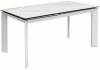 Стол Woodville Cremona 518856 matte statuario белый мрамор матовый/белый 140(200)x85x76