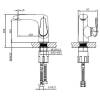 Смеситель для раковины AltroBagno Squalo 0106 Cr фото 2
