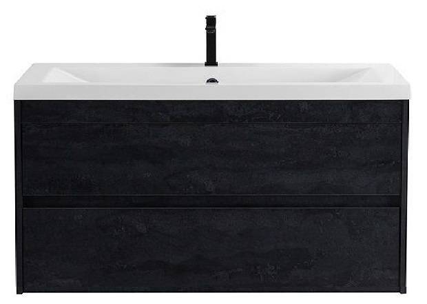 Тумба с раковиной Art&Max Family-M Family-M-1000-2C-SO-HC подвесная, hard coal