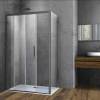 Душевой уголок Vincea Soft VSR-3SO8014CLGM профиль вороненая сталь, стекло прозрачное, 140x80x195