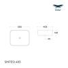 Тумба с раковиной Sintesi STL.W7024_SIN-LVB-APP-403 подвесная, Дуб сонома, белый глянцевый фото 13