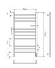Полотенцесушитель электрический Comfysan Pioli-K 014438 EC-10 100/50 черный матовый фото 3