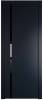 Межкомнатная дверь Profil Doors 21 PE полотно Нэви Блу, кромка алюминиевая с четырех сторон черная, стеклянная вставка черный лак 600x2000