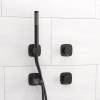Душевой комплект Wasserkraft Nuthe A9151.264.315.327.242.217 встраиваемый, с лейкой и изливом, черный