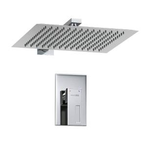 Душевой комплект Wasserkraft A12119 с верхней душевой насадкой, хром, встраиваемый