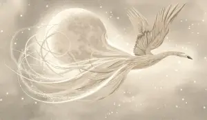 Бесшовные Eco обои Ortograf Animality 34679 Phoenix in the sky Ворс ОЕ