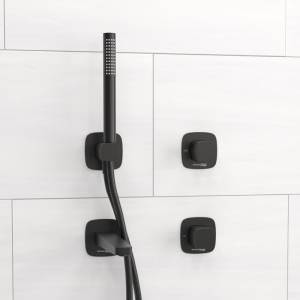 Душевой комплект Wasserkraft Nuthe A9151.264.315.327.242.217 встраиваемый, с лейкой и изливом, черный