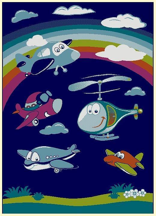 Коврик детский Oriental Weavеrs Sonic Kids 1-24657