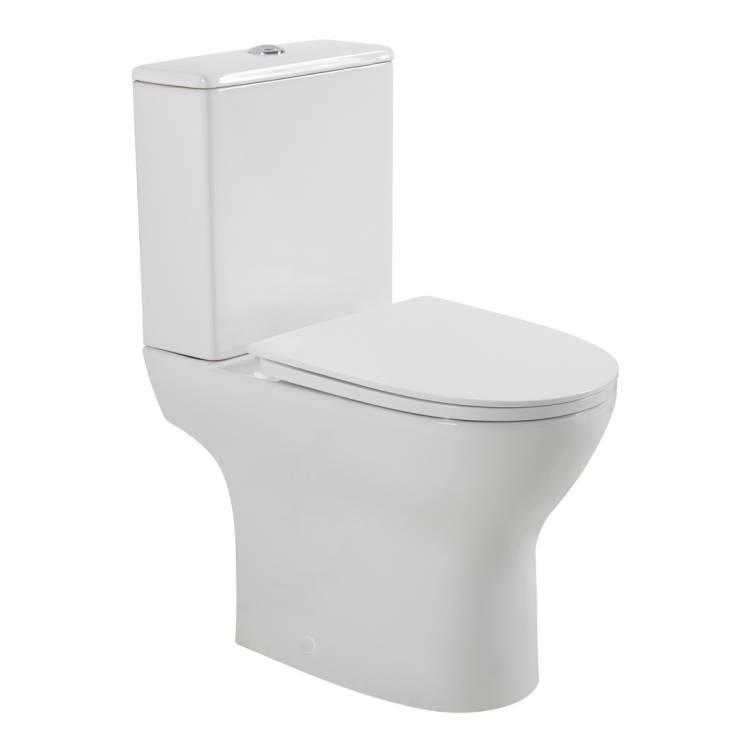 Унитаз-компакт BelBagno Lounge BB045CPR/SC/BB045/051T безободковый, с сиденьем микролифт, белый