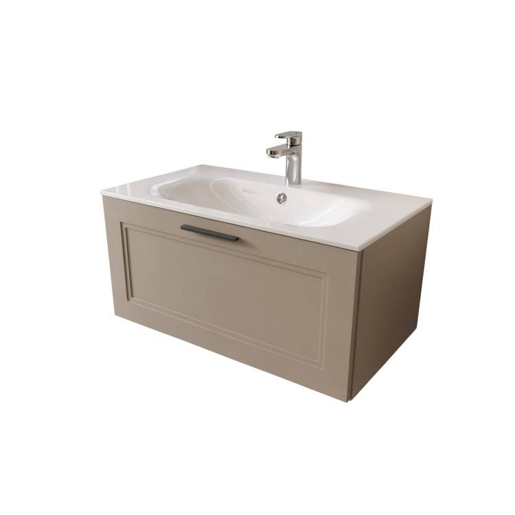 Тумба с раковиной Terminus Classik CLA10801200501O капучино , 80x38