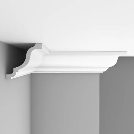 Плинтус потолочный гладкий DECOMASTER 96267 240x15.2x15