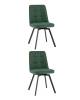 Набор из 2 стульев Stool Group Pleid OS-2452Z-2 Lumos-77 DUAL X2 зеленый, вращающиеся