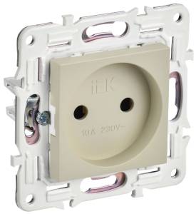 Розетка 1-местная IEK Skandy SK-R10-10-K10 бежевый