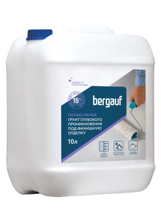 Грунт глубокого проникновения Bergauf Techno Primer 10 л