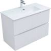 Тумба под раковину Aquanet Джейн 90 313287 белый матовый фото 9