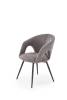 Стул кухонный Halmar K550 V-CH-K/550-KR-POPIELATY серый/черный фото 5