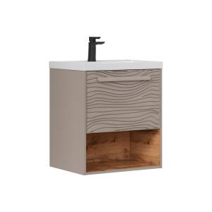 Тумба под раковину Equil Gleam tpGLEAM60.1Y.N-25 подвесная, амарок, дуб вотан, 59x45