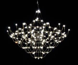 Большая подвесная люстра хрустальная светодиодная Kink Light Галанта 07886-115,02(21)