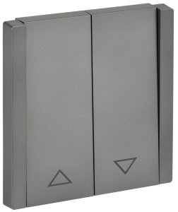 Выключатель жалюзи IEK Forte&Piano FP-V15-0-10-1-K46 сталь