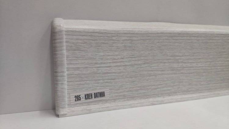Плинтус Ideal Деконика D85 265 Клен патина 2200x85x22