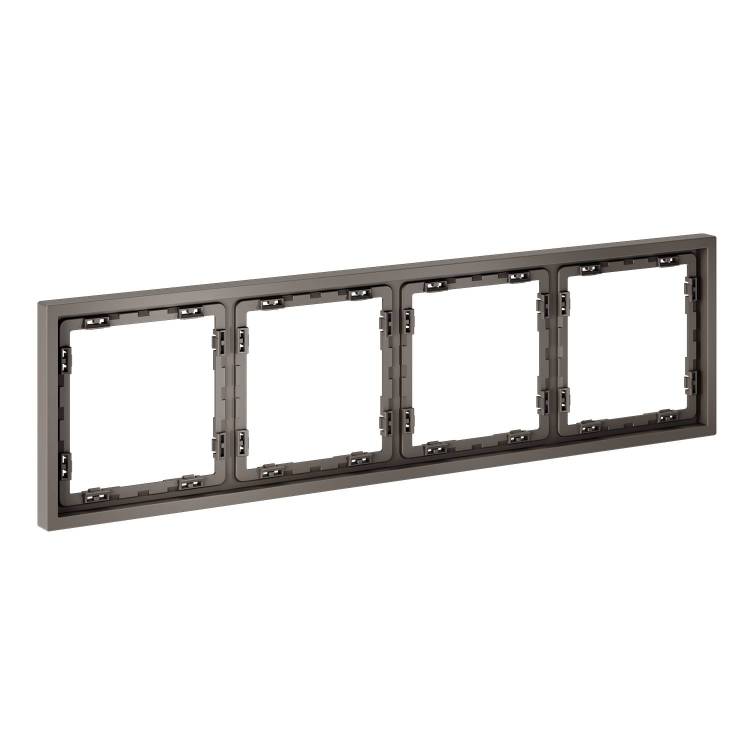 Рамка 4-постовая Voltum S70 VLS100414 капучино